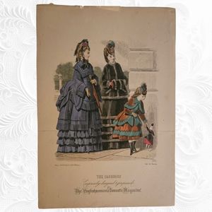 Genuine 1800s The Englishwoman's Domestic Magazine Clipping #983